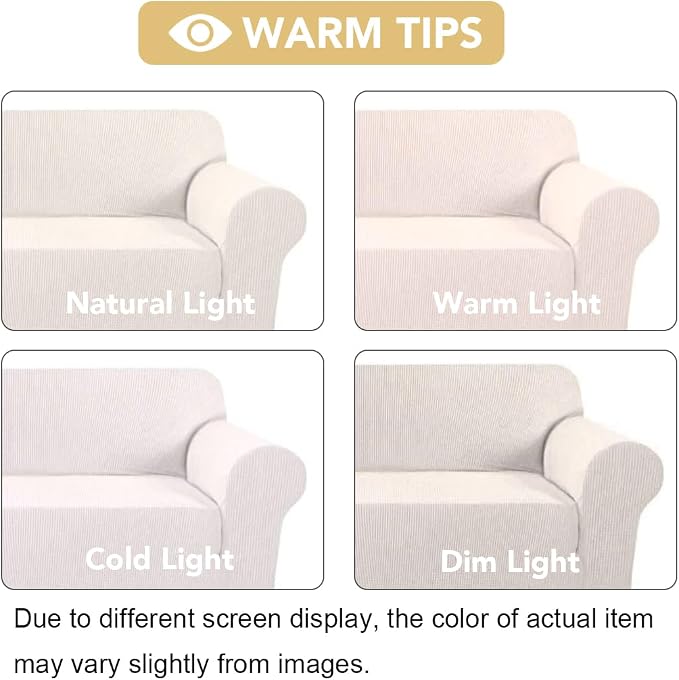 H.VERSAILTEX Stretch Couch Cover 2 Cushion Sofa Loveseat Slipcover|Sofa Cover - Image 3