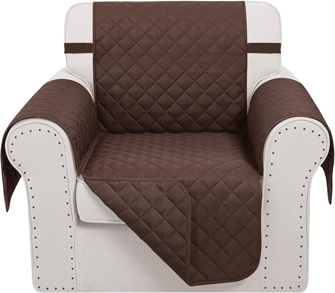 Reversible Recliner Chair Covers, Chocolate | Chair Covers by LuxshareHome