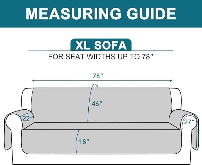 Turquoize 100% Waterproof Sofa Covers Couch Cover Sofa Cover - Image 5