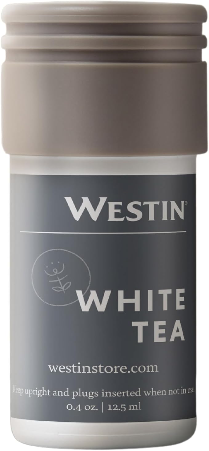 Westin Mini Home Diffuser & Fragrance Refill | Authentic White Tea Scent | Luxury Hotel Diffuser | Up to 300 Hours | Notes of White Tea, Cedar, Vanilla | Waterless Fragrance Plug-in Wall Diffusers