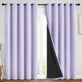 Yakamok Lilac 100% Blackout Curtains 84 Inches Long by Yakamok
