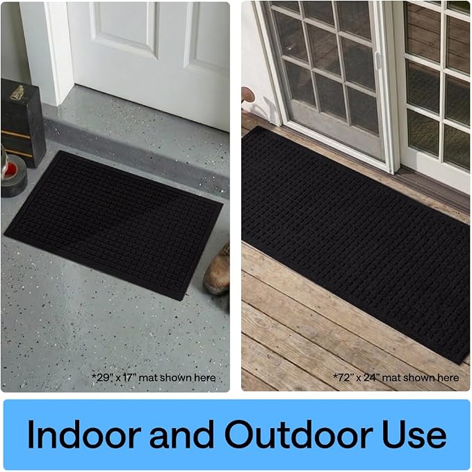 GORILLA GRIP® Ultra Absorbent Front Door Mat Outside Entrance 35x23, Traps Dirt - Image 9