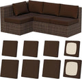 8Pcs Outdoor Cushion Covers, Stretch Patio Furniture Couch Chair Slipcovers | by VORSHAPE
