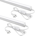 (2 Pack 4FT T5 LED Shop Light,6500K,20W,2300LM(Super Bright White) Linkable LED Integrated Fixture,Garage Ceiling and Cabinet Light,Strip Light,Corded Electric with ON/Off Switch