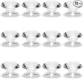 MroMax 12Pcs Tiny Pull Handle Diamond Acrylic Mini Knob 19mm Diameter Clear Shiny Diamond Shaped Knobs for Jewelry Box, Gift Case and Makeup Box