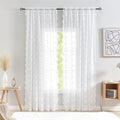 YJ YANJUN Vintage Lace Curtains 80 Inch Length by YJYANJUN