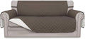 Easy-Going Reversible Couch Cover, 2 Cushion Sofa, Taupe/Ivory | Oversized by Easy-Going