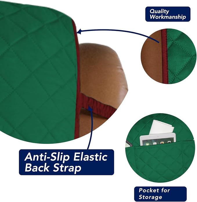 PureFit Reversible Recliner Chair Covers Couch Covers - Image 3