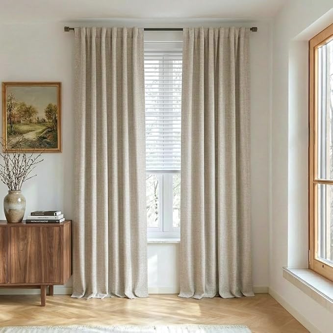 NICETOWN Linen Blackout Curtains by NICETOWN