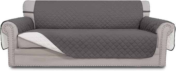 Easy-Going Reversible Couch Cover, 4 Seater Sofa, XX-Large Sofa, Water by Easy-Going