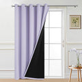 Yakamok Lilac 100% Blackout Patio Door Curtain Panels W70 x L84, 1 Panel | by Yakamok