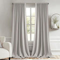 MIULEE Cobblestone Back Tab Blackout Curtains 52x102 Inch Long 2 Panels Set | by MIULEE