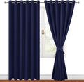 Grommet Blackout Curtains for Bedroom, 70 x 84 Inches, Window Drapes, Living by Hiasan