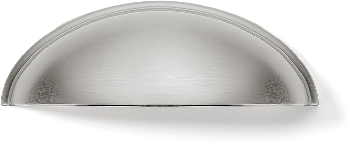 khtumeware 10 Pack 3" Drawer Pulls Brushed Satin Nickel Cabinet Cup Pulls Kitchen Hardware Cabinet Handles Drawer Handles Knobs 3 inch Hole Center