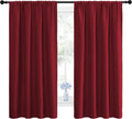 NICETOWN Christmas Burgundy Blackout Curtains and Drapes by NICETOWN