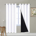 Yakamok Pure White 100% Blackout Curtains 72 Inches Long 52" Wide 2 Panel | by Yakamok