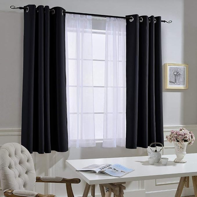 NICETOWN Blackout Curtains 63 inch Length 2 Panels Burg - Image 7