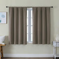 Simplebrand Ava Latte Short Blackout Curtains by Simplebrand