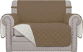 Easy-Going Reversible Couch Cover, Oversized Chair, Camel/Ivory | Machine by Easy-Going