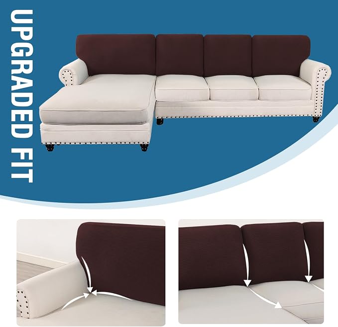 H.VERSAILTEX Backrest Cushion Covers Sectional Couch Back Cushion Covers - Image 7