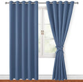 Blackout Curtains for Bedroom, 60 x 84 Inches Long, Window Curtains, Living by Hiasan