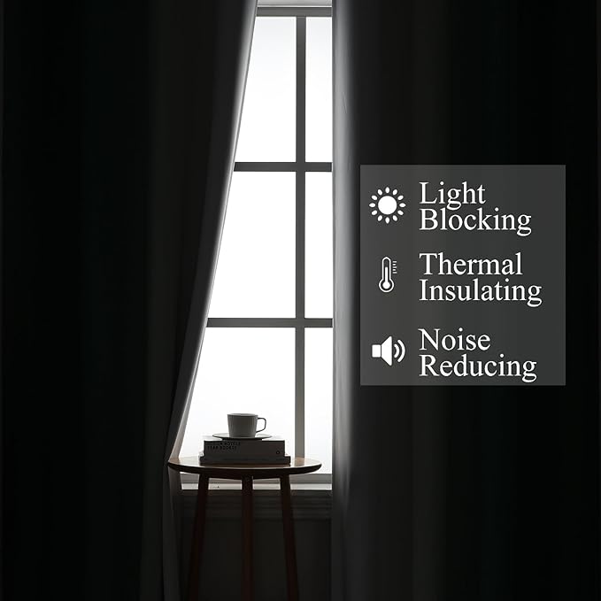 Green and Greyish White Blackout Curtains 52Wx96L 2 Panels | Ombre Curtains - Image 3