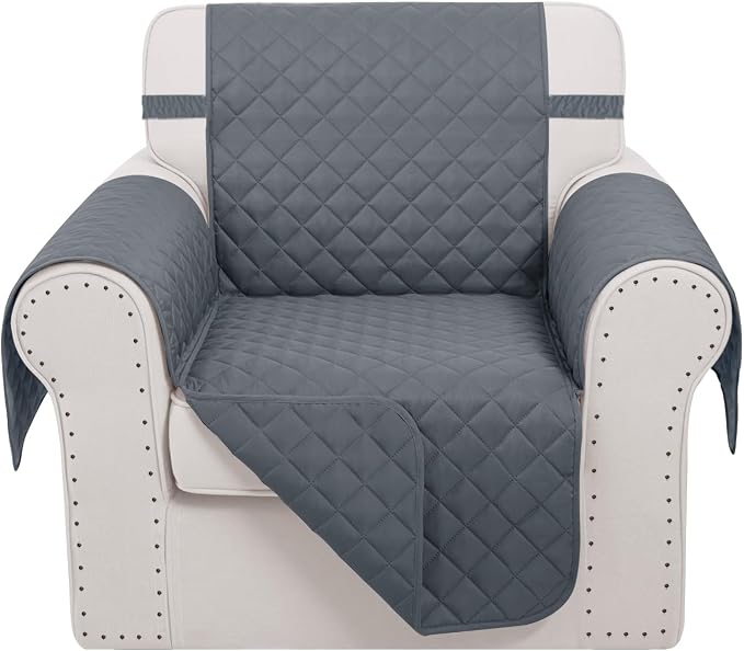 Reversible Recliner Chair Covers, Dark Blue | Chair Covers by LuxshareHome