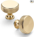 Asidrama 20 Pack Gold Kitchen Cabinet Knobs Knurled Dresser Knobs Drawer Knob Cabinet Hardware Aluminum Knob for Dresser Drawers