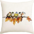 RABUSOFA Fall Pillow Covers 16x16 Inch Watercolor Bird Autumn Decorations by RABUSOFA