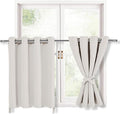 Blackout Curtains for Bedroom, 52 * 30 Length, Ivory | Thermal Insulated & by Hiasan