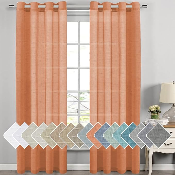 H.VERSAILTEX Linen Curtains Natural Linen Blended Curtain by HVERSAILTEX