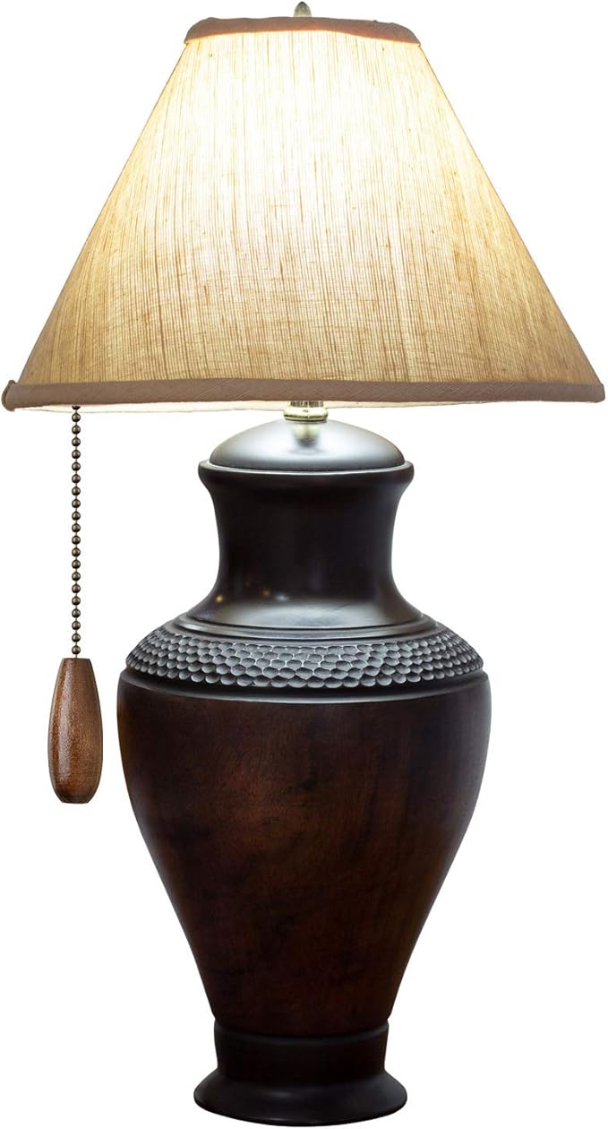 4 Pieces Ceiling Fan Chain Pulls Extender Wooden Pull Chain Extension Ornaments for Ceiling Light Lamp Fan(Walnut Color)