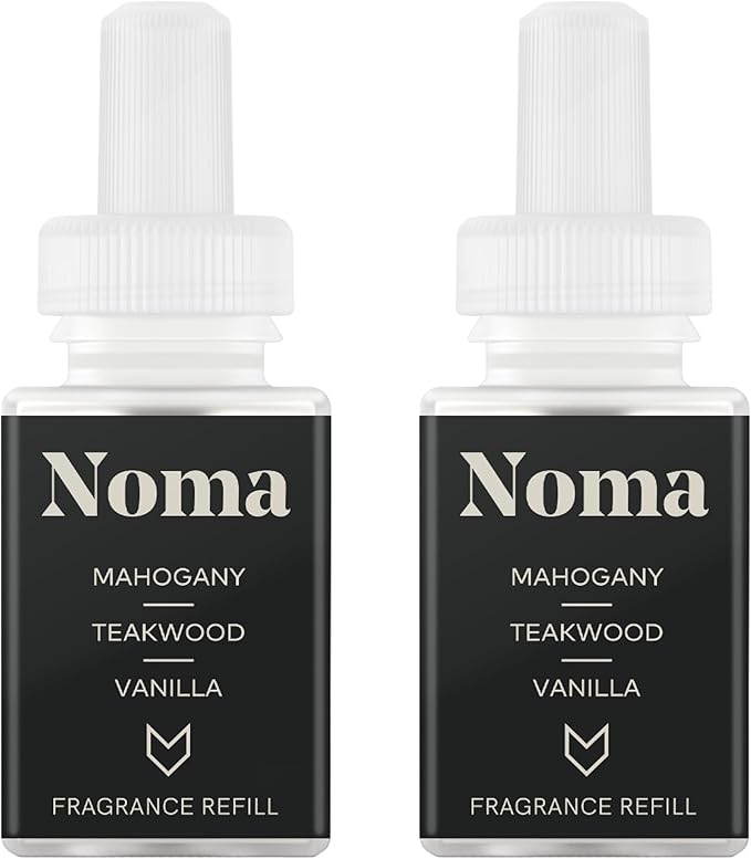 Pura & Guy Fox Home Scent Refill - Smart Air Diffuser - Up to 120-Hours of Luxury Fragrance per Refill - Home Essential - Clean & Safe Diffuser Fragrance - 2 Pack, Noma