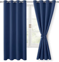 Blackout Curtains for Bedroom, 52 x 63 Inches Length, Window Curtains for by Hiasan