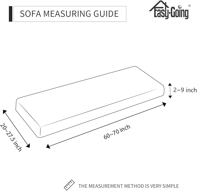 Easy-Going Stretch 1 Piece Couch Cushion Cover - Image 7
