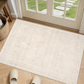 Washable Area Rugs 2x3: Neutral Living Room Bedroom Carpet Beige | Vintage Boho by Luxturiy