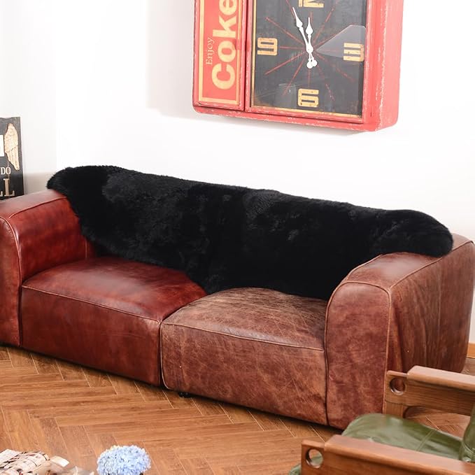 LLB Genuine Sheepskin Area Rug Wool Rug Fur Carpet Fluffy Shaggy Fur Rug - Image 5