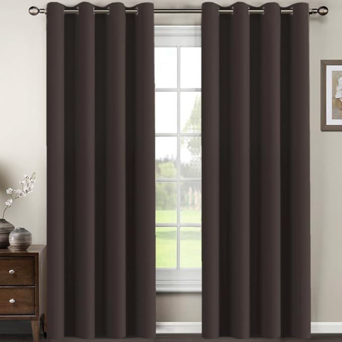 H.VERSAILTEX Living Room Curtains 96 Inches Long Christmas Deals Blackout by HVERSAILTEX