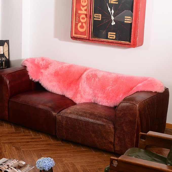 LLB Genuine Sheepskin Area Rug Wool Rug Fur Carpet Fluffy Shaggy Fur Rug - Image 6