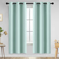 Yakamok Room Darkening Curtains 42x72 inch Length Aqua-Living Room | 2 panels by Yakamok