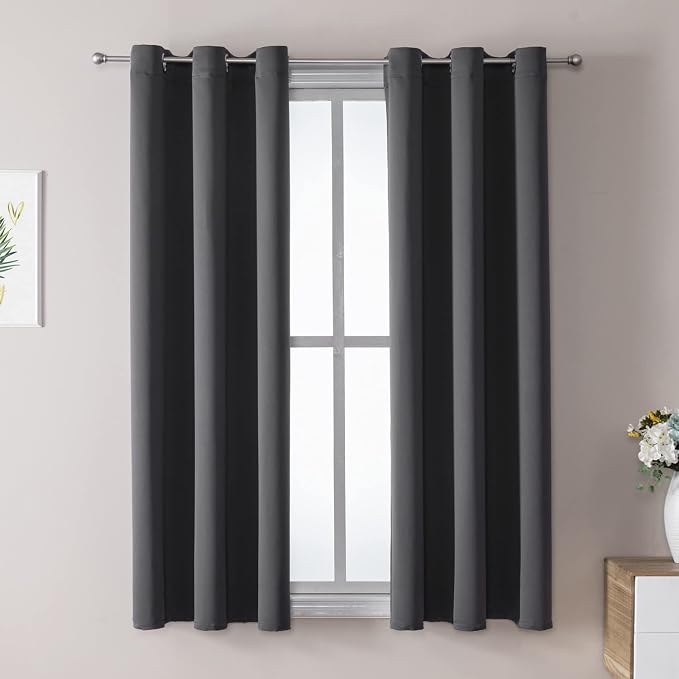 ChrisDowa Blackout Curtains for Bedroom and Living Room 45 Inches Long | 2 by ChrisDowa