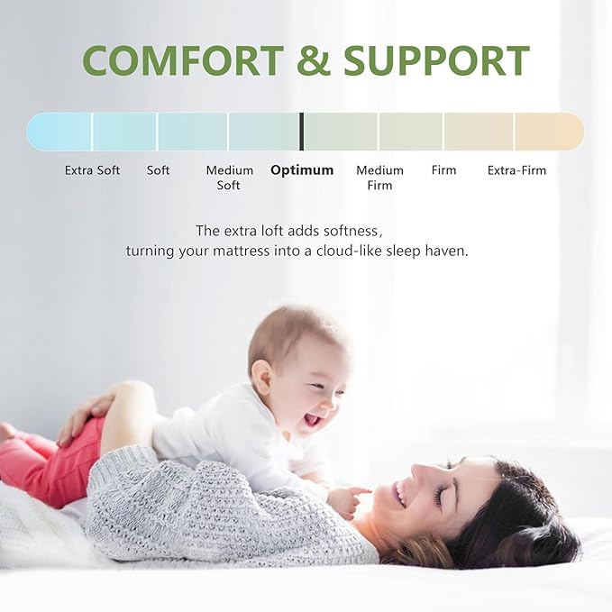 Premium Viscose Made from Bamboo Short Queen RV Size Mattress Topper for Back Pain, Quilted Fitted Extra Thick Mattress Pad,Pillow Top Mattress Cover with Deep Pocket Up to 21 Inches（60 * 75inch）