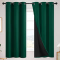 SimpleHome Dark Green 100% Blackout Curtains Room Darkening Living Room 63 | by SimpleHome