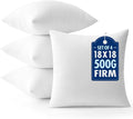 MIULEE 18x18 Throw Pillows Inserts 4 Pack, Decorative Pillows by MIULEE