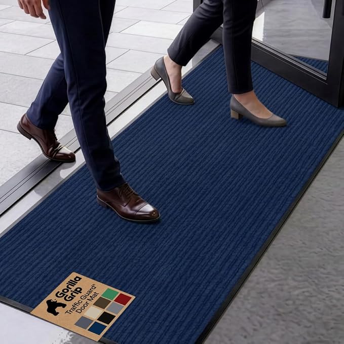 GORILLA GRIP Waterproof Traffic Guard Door Mat, Indoor Outdoor Heavy Duty by Unknown