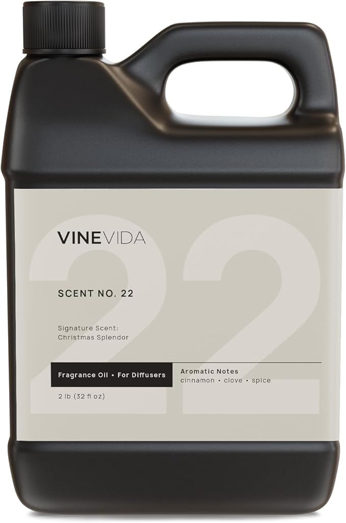 VINEVIDA [32 Fl Oz ] Christmas Splendor Fragrance Oil for Cold Air Diffusers, Essential Oils for Diffuser Oil Refill & Air Freshener Room Spray