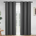 Yakamok Room Darkening Curtains 42x84 inch Length Charcoal Grey-Living Room | 2 by Yakamok