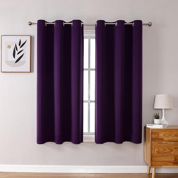 ChrisDowa Blackout Curtains for Bedroom and Living Room 45 Inches Long | 2 by ChrisDowa