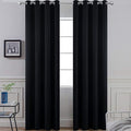 Yakamok Room Darkening Curtains 52x90 inch Length Black-Living Room | 2 panels by Yakamok