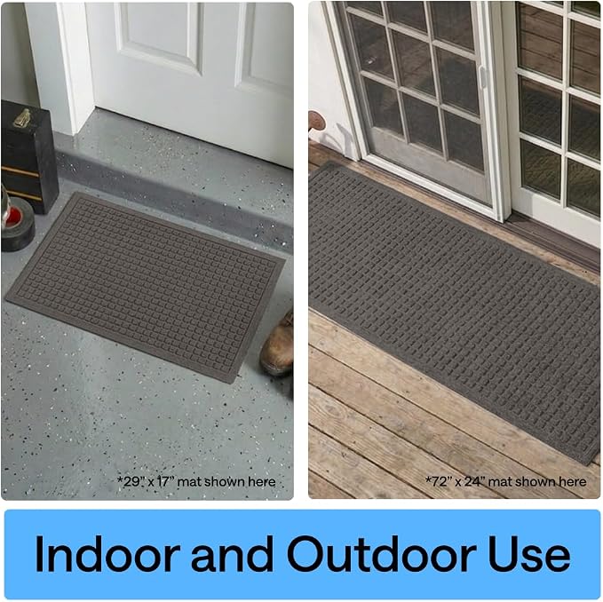 GORILLA GRIP® Ultra Absorbent Front Door Mat Outside Entrance, Traps Dirt and - Image 9